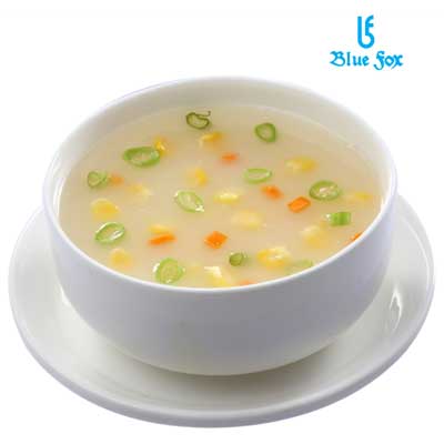 "Veg Sweet Corn Soup - (1 plate) (Veg)(Blue Fox) - Click here to View more details about this Product